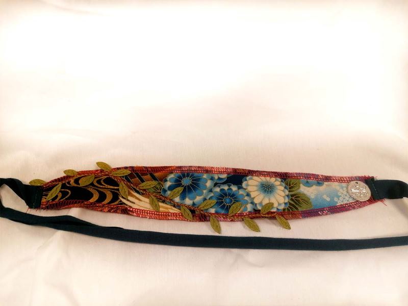 Bandeau – japon bleu et feuille