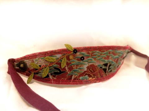 Bandeau – japon bordeaux et feuille