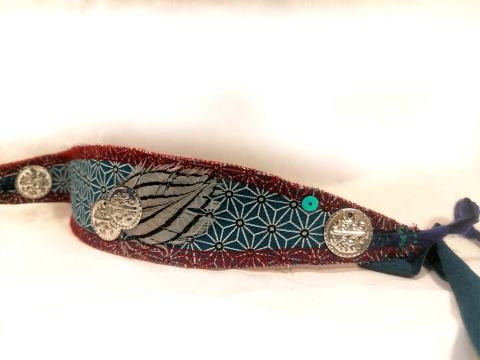 Bandeau – japon géométrique et plume