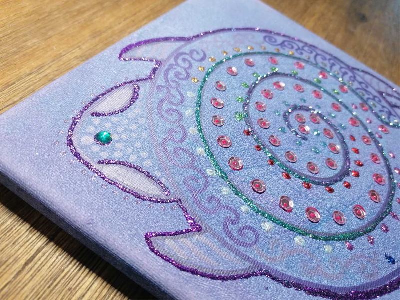 Tableau « Tortue violette »