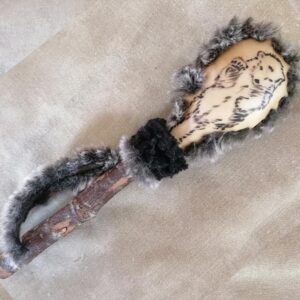 Hochet ours noir et empreinte