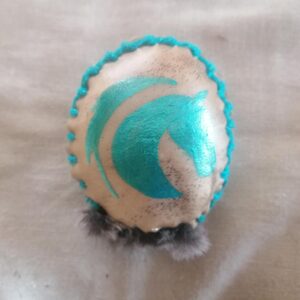 Hochet oeuf cheval émeraude