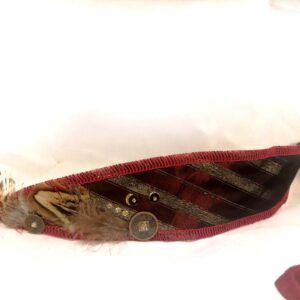 Bandeau - diagonale or et plume 2