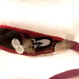 Bandeau - diagonale or et plume